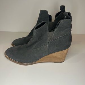 Blondo Wedge Ankle Boot Womens 10 Grey